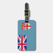Étiquette À Bagage Drapeau de Fidji Easy ID Personal (Devant Vertical)