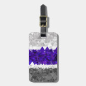 Étiquette À Bagage Drapeau de fierté Greygender Boho Géométrique Mod  (Devant Vertical)