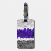Étiquette À Bagage Drapeau de fierté Greygender Boho Géométrique Mod  (Dos Vertical)