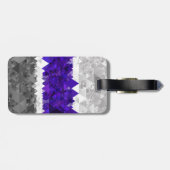 Étiquette À Bagage Drapeau de fierté Greygender Boho Géométrique Mod  (Dos horizontal)