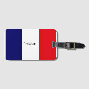 Étiquette À Bagage Drapeau de France