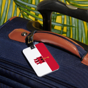 Étiquette À Bagage Drapeau de Gibraltar