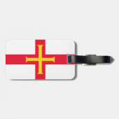 Étiquette À Bagage Drapeau de Guernesey (Dos horizontal)