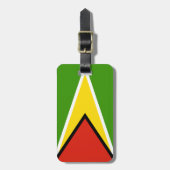 Étiquette À Bagage Drapeau de Guyana (Devant Vertical)