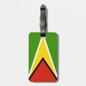 Étiquette À Bagage Drapeau de Guyana (Dos Vertical)