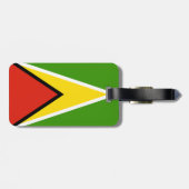 Étiquette À Bagage Drapeau de Guyana (Dos horizontal)