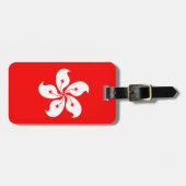 Étiquette À Bagage Drapeau de Hong Kong (Devant horizontal)