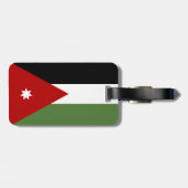 Étiquette À Bagage Drapeau de Jordanie (Dos horizontal)