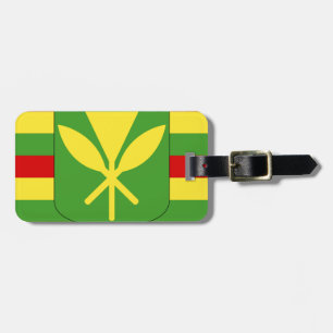 Étiquette À Bagage Drapeau de Kanaka Maoli - drapeau hawaïen de