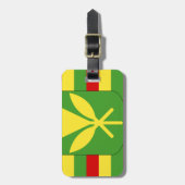 Étiquette À Bagage Drapeau de Kanaka Maoli - drapeau hawaïen de (Devant Vertical)