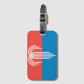 Étiquette À Bagage Drapeau de Kansas City, Missouri (Devant Vertical)