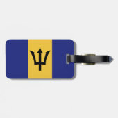 Étiquette À Bagage Drapeau de la Barbade (Dos horizontal)