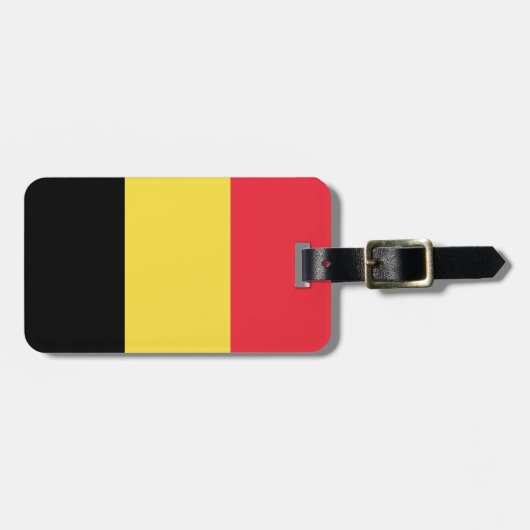 Étiquette À Bagage Drapeau de la Belgique (Devant horizontal)