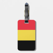 Étiquette À Bagage Drapeau de la Belgique (Dos Vertical)
