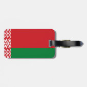 Étiquette À Bagage drapeau de la Biélorussie (Dos horizontal)