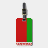 Étiquette À Bagage Drapeau de la Biélorussie Easy ID Personnel (Devant Vertical)