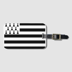Étiquette À Bagage Drapeau de la Bretagne (Gwenn-ha-du) Balise bagage