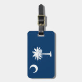 Étiquette À Bagage Drapeau de la Caroline du Sud (Devant Vertical)