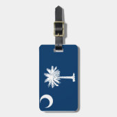 Étiquette À Bagage Drapeau de la Caroline du Sud (Devant Vertical)