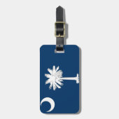 Étiquette À Bagage Drapeau de la Caroline du Sud (Devant Vertical)