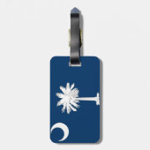 Étiquette À Bagage Drapeau de la Caroline du Sud (Dos Vertical)