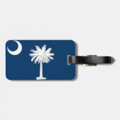 Étiquette À Bagage Drapeau de la Caroline du Sud (Dos horizontal)