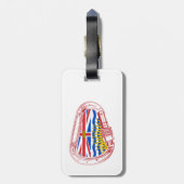 Étiquette À Bagage Drapeau de la Colombie-Britannique Escalade carabi (Dos Vertical)