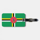 Étiquette À Bagage Drapeau de la Dominique (Dos horizontal)