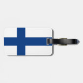 Étiquette À Bagage Drapeau de la Finlande (Dos horizontal)
