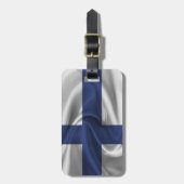 Étiquette À Bagage Drapeau De La Finlande (Devant Vertical)
