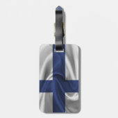 Étiquette À Bagage Drapeau De La Finlande (Dos Vertical)