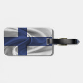 Étiquette À Bagage Drapeau De La Finlande (Dos horizontal)