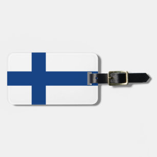 Étiquette À Bagage Drapeau de la Finlande