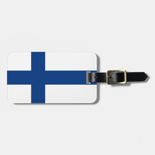 Étiquette À Bagage Drapeau de la Finlande (Devant horizontal)