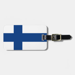 Étiquette À Bagage Drapeau de la Finlande