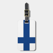 Étiquette À Bagage Drapeau de la Finlande (Devant Vertical)