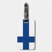 Étiquette À Bagage Drapeau de la Finlande (Dos Vertical)
