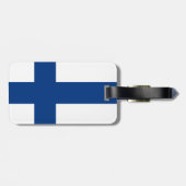 Étiquette À Bagage Drapeau de la Finlande (Dos horizontal)