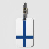 Étiquette À Bagage Drapeau de la Finlande (Devant Vertical)