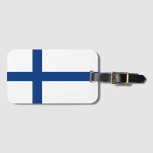 Étiquette À Bagage Drapeau de la Finlande