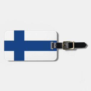 Étiquette À Bagage Drapeau de la Finlande