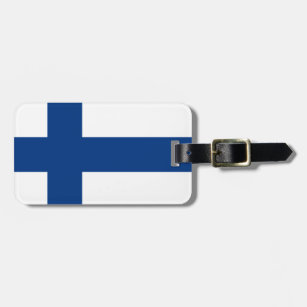 Étiquette À Bagage Drapeau de la Finlande