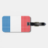 Étiquette À Bagage Drapeau de la France (Dos horizontal)