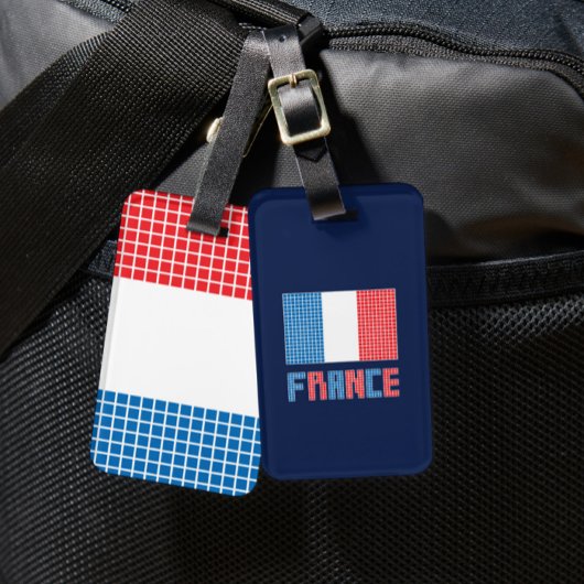Étiquette À Bagage Drapeau de la France