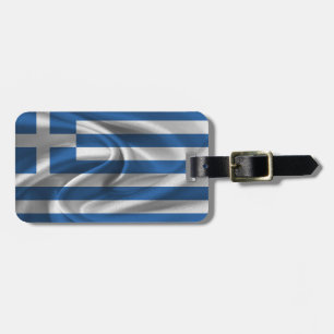 Étiquette À Bagage Drapeau de la Grèce