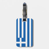 Étiquette À Bagage Drapeau de la Grèce (Dos Vertical)