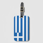 Étiquette À Bagage Drapeau de la Grèce (Devant Vertical)