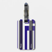 Étiquette À Bagage Drapeau de la Grèce (Dos Vertical)
