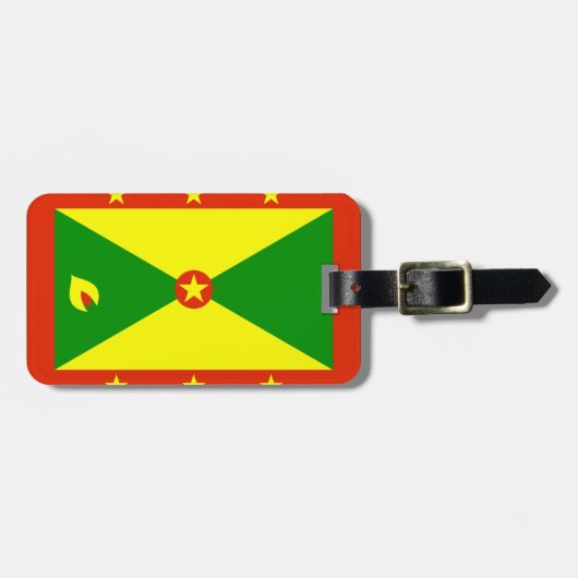 Étiquette À Bagage Drapeau de la Grenade (Devant horizontal)