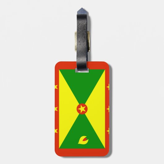 Étiquette À Bagage Drapeau de la Grenade (Dos Vertical)